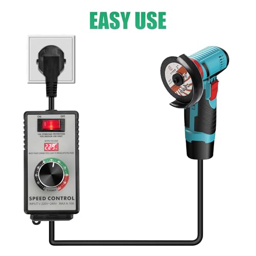 Regulador de voltaje AC 230V 4000W para amoladora angular y taladro 6
