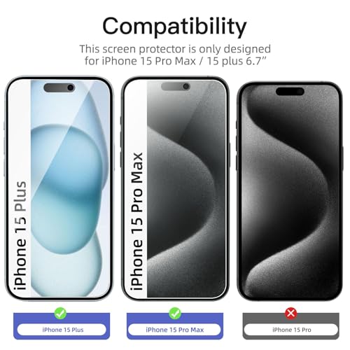 Image of NEW'C for iPhone 15 Pro Max /15 Plus Screen Protector Privacy 28