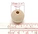 PEPPERLONELY Brand 100PC Natural Color Round Wood Spacer Beads 16mm(5/8 Inch)