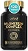Price comparison product image Advanced Magnesium Complex with Vitamin B6 | Made in The UK | Magnesium Supplements for Restless Leg Syndrome Relief, Leg Cramps & Sleep | Mag Citrate, Oxide & VIT B6 | 120 Capsules