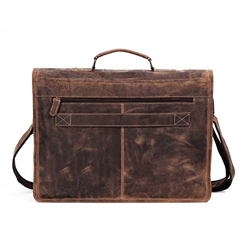 18 Inch Buffalo Leather Briefcase