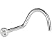 Body Candy Stainless Steel Aurora Nose Screw Ring Created with Swarovski Crystals 20 Gauge 1/4"