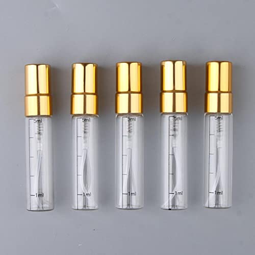 CLUB BOLLYWOOD 5Pcs Empty 5Ml Refillable Perfume Bottles Pump Spray Tube Glass Vials Black | Health & Beauty | Makeup | Makeup Tools & Accessories | Other Makeup Tools & Accs