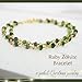 Ruby Zoisite Bracelet for Women Wicked Merch Jewelry For Women - 18K Gold Ruby Zoisite Jewelry, Dainty Beaded Chain Bracelet for Women Teen Girls, Valentines Day Gifts For Women