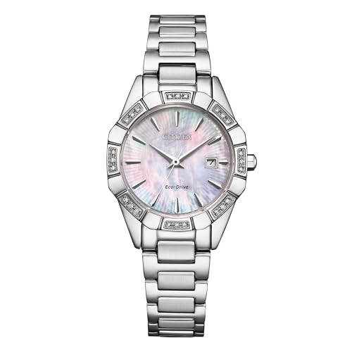 Citizen Damen Analog Quarz Uhr mit Edelstahl Armband EW2650-51D