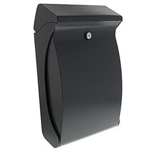 Burg-Wächter Swing 4906 ANT, compacte brievenbus met openingsstop, A4-gleufformaat, volledig kunststof, antraciet