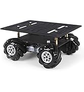 LewanSoul Mecanum Chassis Car Kit with Aluminum Alloy Frame, TT Motor and 60mm Mecanum Wheels, Sm...