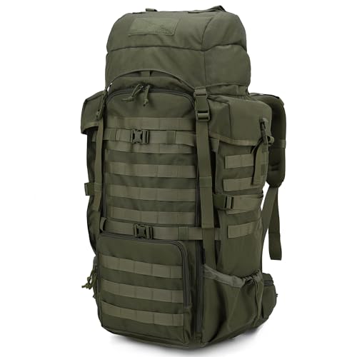 Mardingtop 70L Military Internal Frame Backpack for Hunting,Camping,Hiking Rucksack Backpacking Backpack with Rain Cover