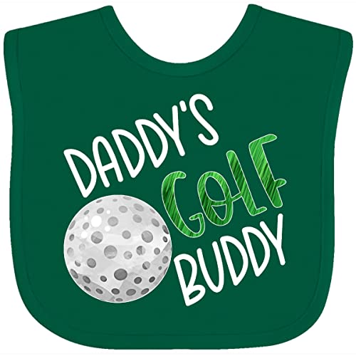 inktastic Daddy's Golf Buddy with Golf Ball Baby Bib