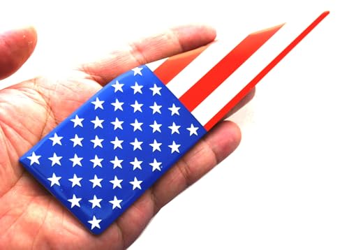 Pair Set American Flag Emblem Car Decal Compatible with 2021-2026 Ford F150 Accessories Custom Fit F150 Exterior Patch Decor Enhances Truck\'s Style (Colorful)