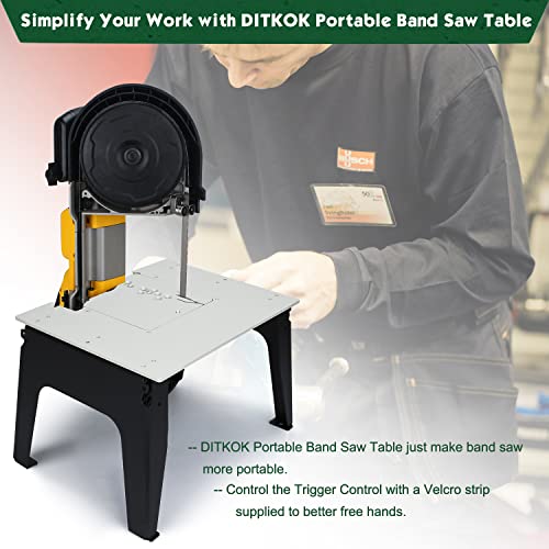 Ditkok Band Saw Stand Portable Table For Dewalt Band Saw, For Milwaukee For Makita Band Saw, Powder Coated Table #TOP3