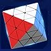 Pyramid Speed Cube Face Turning Octahedron Cube Octahedron stickerless Speed Cube Puzzle Triangle Magic Cube Puzzle Toy for Kids and Adults