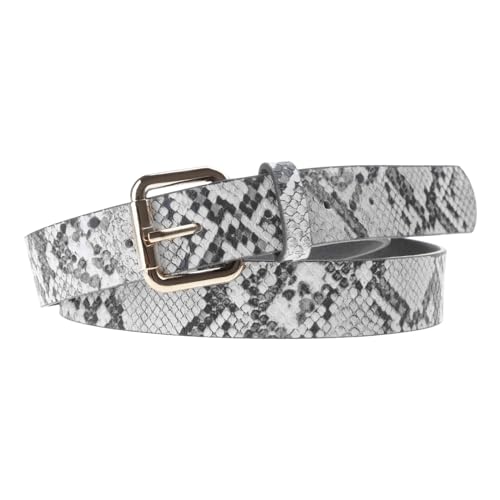 Women Men Waist Strap Retro Buckle Snake Pattern PU-leather Belt All-match Coat Ladies Wide Formal Waistband