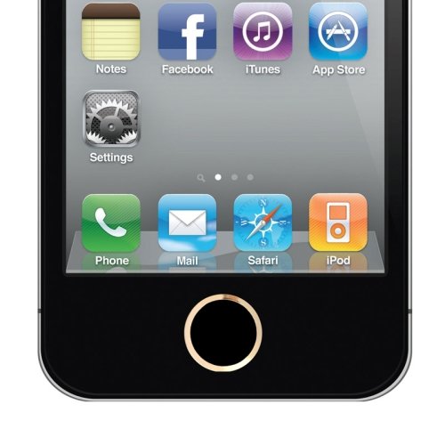 D.N. Golden Ring Home Button Key tasto alluminio anello gold oro nero per iphone 4S 5S Style
