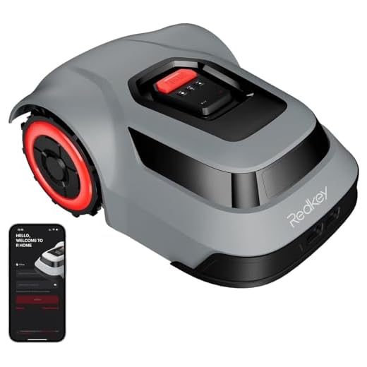 Redkey MGC500 Robot Lawn Mower with 390ft Boundary Wires for 0.12 Acre (1/8 Acre), 45% Slope, 70Mins Runtime, Auto Recharge, Automatic Robotic Lawn Mower w/Precise Location & Breakpoint Detection