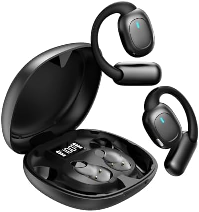 Fone de Ouvido Bluetooth Sem Fio 5.3 Esportivo, Até 48 Horas de B...