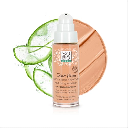 Fond de teint hydratant unifie le teint éclat beige doré vegan 30ml