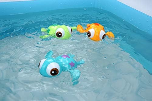 DUCKBOXX XX Wind-up Swimming Sea Turtles Bath Toy, No Battery Mold-Free Anti-Rust Interactive Montessori Toy for Kids 18M+ (Blue) — view 5