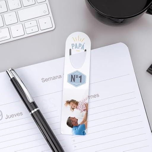 Wanapix | Marcapáginas de Aluminio Personalizado | Regalo Original | Marcador de Libros | Punto de Libro | Día del Padre | Mejor Padre | Aluminio | Ya disponible en tu tienda friki favorita! En mundofriki.es!