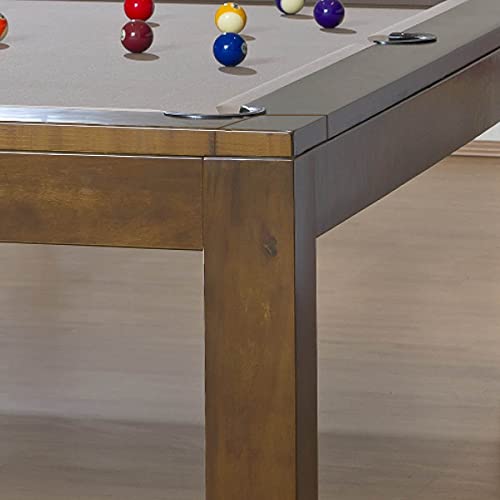 Billiard-Royal Billardtisch Pooltisch Modell Olivia Walnuss 7 ft. inkl Tischplatte mit hochwertigem K-55 Bandengummi und freier Tuchwahl – Bild 4