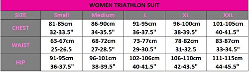 Zimco Elite Terno de Triatlo de Compressão Feminino Skin Racing Tri Short Swim (Preto/Aqua, 2GG)