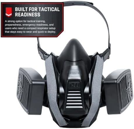Parcil Distribution Half-Face Tactical Respirator Mask, T-99 Sentinel - 4