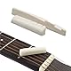Knochen Stegeinlage,Knochen Stegeinlage für Akustische Gitarre,Knochengitarre Aus,Brücke Sattel und Nut Ersatz für 6 String Klassik Gitarre Teile Sattel Nuss Mutter Ersatz zum Akustikgitarre Ersatz