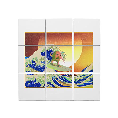 Carreaux céramique décoratifs Hokusai pour remplacer une déco murale ennuyeuse