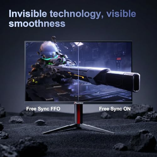 Image of 27inch 360Hz Gaming Monitor, 2K QHD (2560x1440) IPS Panel, 1ms, Support FreeSync, 100% sRGB, Height /Pivot /Swivel /TiltAdjustable Vertical Monitor 2*DP& 2*HDMI, VESA Mount (GT27 Hunter)