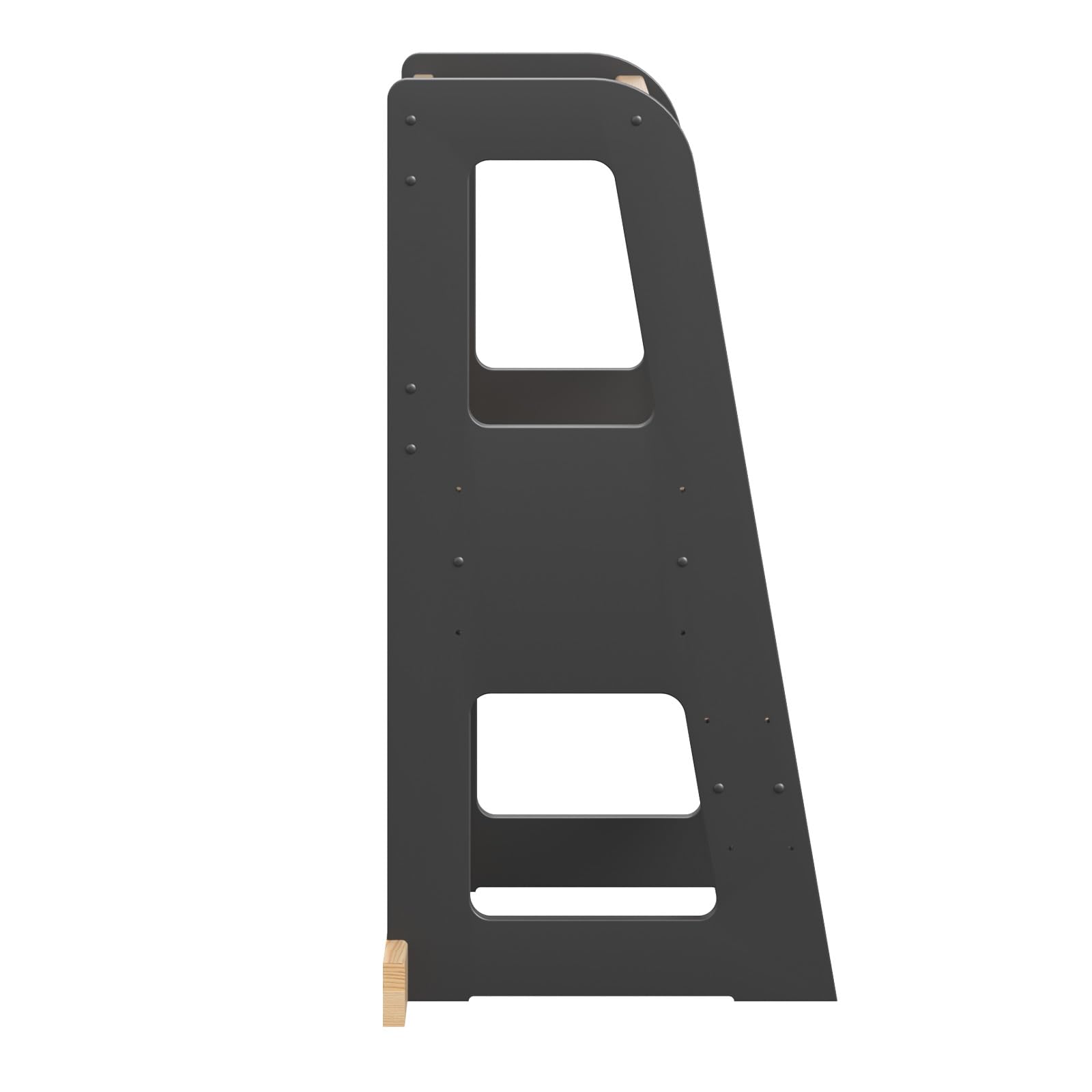 Lernturm ab 1 Jahr für Kinder Montessori Learning Tower - 3 Stufen Höhenverstellbar Tritthocker mit Kippschutz - Küchenhelfer für Kleinkinder - Sicher & Stabil - bis 50 kg