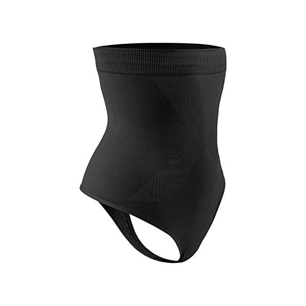 DREAM SLIM Women's High-Waist Seamless Body Shaper Briefs Firm Control Tummy Thong Shapewear Panties Girdle Underwear (as1, alpha, m, l, regular, regular, Black)