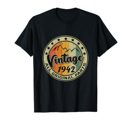 Vintage 1942 Retro 83 Year Old Gift 83rd Birthday T-Shirt