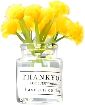 16 Scale Miniature Flowers in Vase Set for Dollhouse Displays, Realistic Tiny Floral Arrangements for Train Platforms, Fairy Gardens and Micro Landscapes B-1