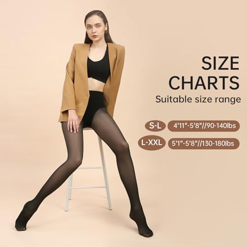 Image of Semi-opaque Tights, 100 /680 /1200D Soft Dacron Regular Women's Sheer Tights Multicolour Pantyhose,1 Pair Pack
