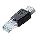 4 PCS USB to Ethernet Adapter, USB to RJ45 Adapter, 4Pack 2.0 Female to LAN RJ45 8P8C Male Crystal Ethernet 10Mb/100Mb