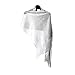 Produktbild DH-300 Damen Schals Wraps Abendkleider Party Hochzeit Metallic Schal - Silber -