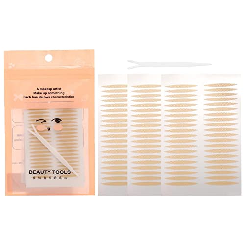 feveo Cinta para párpados - 120 Tiras Invisibles para Levantar párpados - Tiras de Encaje para Levantar párpados, Pegatinas Impermeables de Fibra Natural para párpados caídos