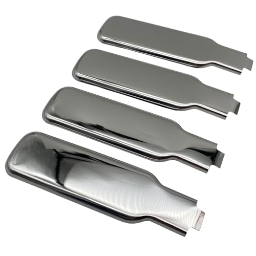 【Deepa Ribusu】ハイゼットジャンボ ハイゼットトラック アオリ ハンドル カバー 4枚 メッキ サンバートラック ピクシストラック 軽トラ 荷台 S200系 S500系 パーツ 交換 カスタム 補修 純正互換品 (シルバー メッキ) [並行輸入