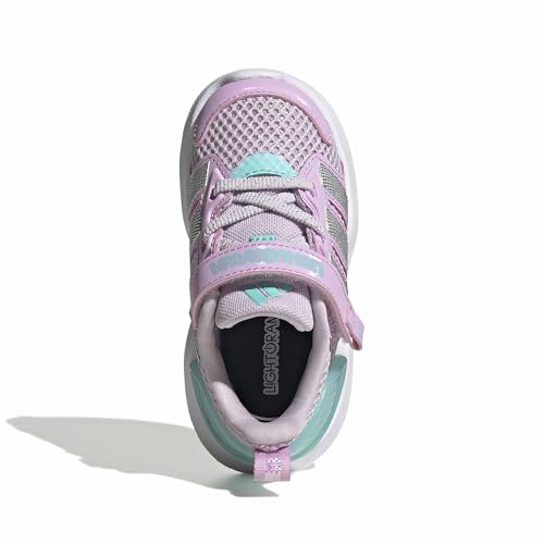 adidas Unisex-Baby Lightorama, Ice Lavender/Silver Metallic/Flash Aqua, 8 by adidas - Used condition - Image 2