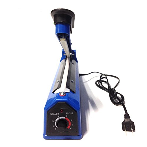 YXQ 200mm Impulse Manual Hand Sealer Heat Sealing Machine Poly Tubing Plastic Bag 8 inch