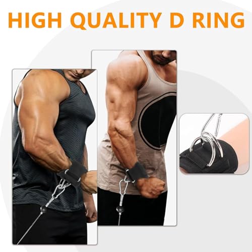 Image of Weight Lifting Wrist Straps with Metal Hooks for Gym - Heavy Duty Deadlift Straps with Padded Wrist Support, Non-Slip Grip for Pull Ups, Strength Training & Powerlifting for Men & Women (Black)