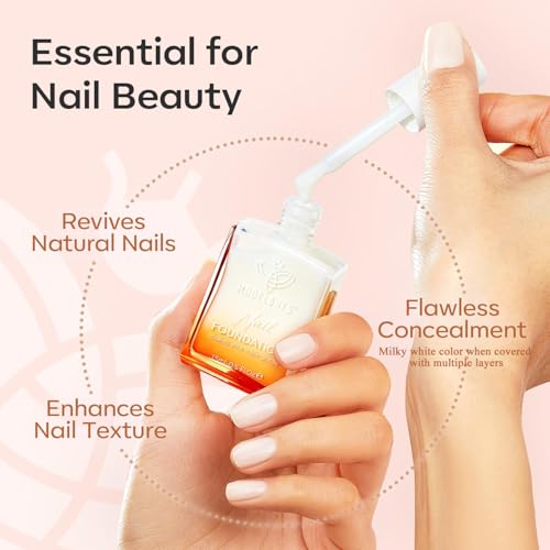 image for modelones Nail Strengthener, Milky White Nail Polish Nail Repair for D