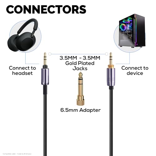 Cable auxiliar enrollado 3.5mm compatible Sony 1.5m a 5m miniatura 4