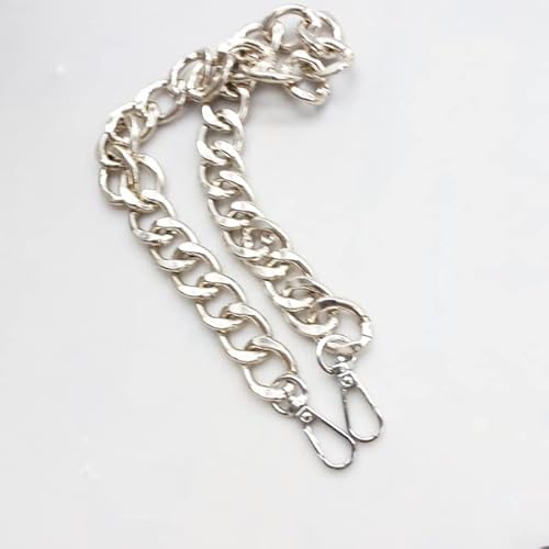 TEDAY 20/30/40/60/100cm 19,5mm de Ancho Bolsa de Aluminio Grueso Cadena de Repuesto Monedero Cadena Hombro Bandolera Correa para Bolso