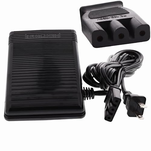Foot Control Pedal & Power Cord Replacement for Singer Sewing Machines, 359102-001, Fits Singer 2263, 3116, 3323, 4411, 4423, 8280, and More | Models Include - Simple, Talent, Heavy Duty, & Prelude