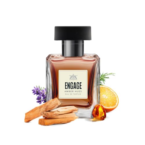 Image of Engage Amber Hues Eau De Parfum for Man 50ml | Long Lasting Perfume| Premium EDP| Perfume for Man|Amber, Warm, Woody | Skin Friendly | No Paraben | No Silicones| Dermatogically Tested| Gift for Men
