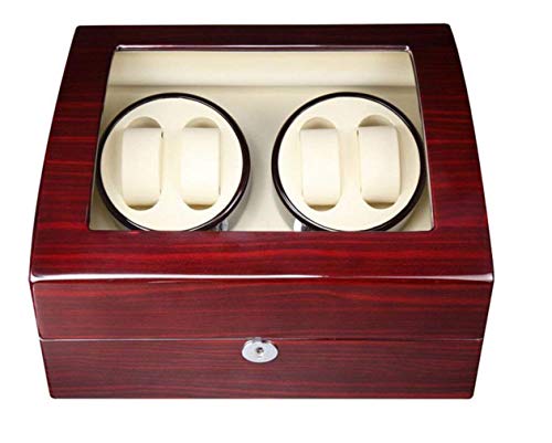Caja de viento para 4 relojes automáticos con 6 organizadores y 5 modos de giro 4