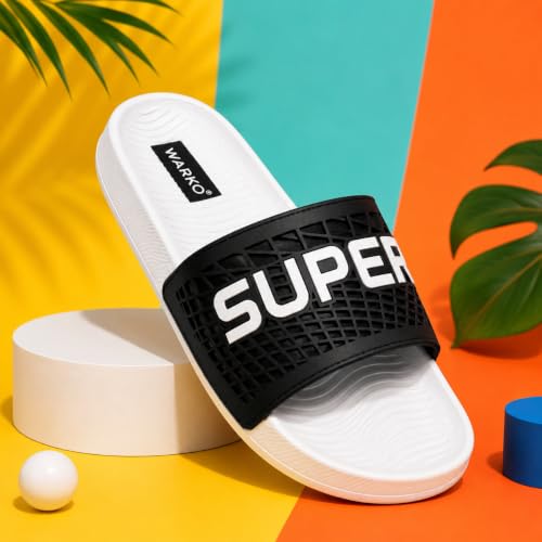 Image of WARKO Slippers For Men | Stylish Chappal For Boys | Soft Cushioned EVA Slides Slipper | Casual FlipFlop Daily Wear Footwear | Indoor Outdoor Use