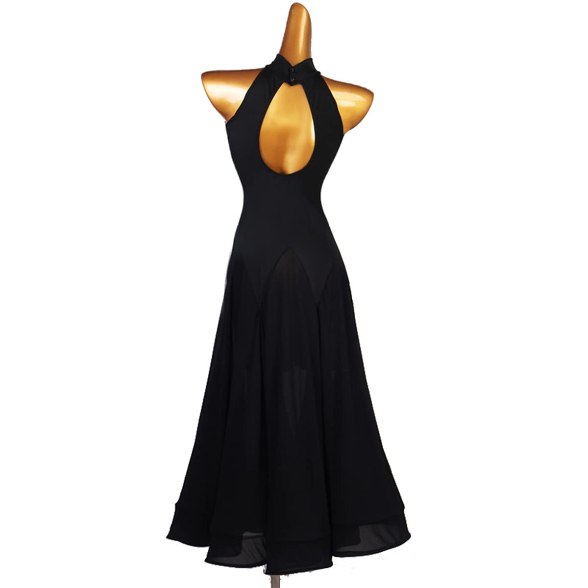 Ballsaal-Wettbewerbstanzkleid für Damen, ärmelloses, modernes Walzer-Tango-Standardkleid, schwarzes Sommerkleid Ballsaal Leistung Tanzkleider Geschenke für Frauen