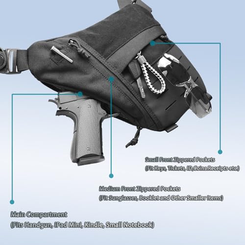 Tactical Sling Bag - EDC Crossbody Bag, Anti-Theft, Concealed Carry, Men & Women4